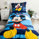 Mickey Hello 140x200 cm cotton duvet cover and pillowcase