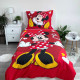 Minnie Love Completo Copripiumino in Cotone 140x200 cm e Federa