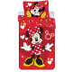 Minnie Love Completo Copripiumino in Cotone 140x200 cm e Federa