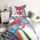 Parure housse de couette coton Spiderman Pop 140x200 cm et Taie d'oreiller