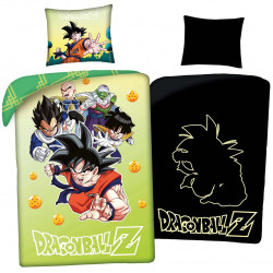 Dragon Ball Z Sangoku Cotton Duvet Cover Set 140x200 cm and Pillowcase