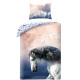 Parure housse de couette coton Cheval Nuage 140x200 cm et Taie d'oreiller