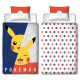 Set copripiumino in cotone reversibile Pokemon 140x200 cm e federa