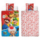 Parure housse de couette réversible Super Mario 140x200 cm et Taie d'oreiller