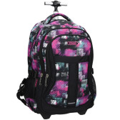 Backpack with wheels Flowers 47 CM - 1 Cpt
