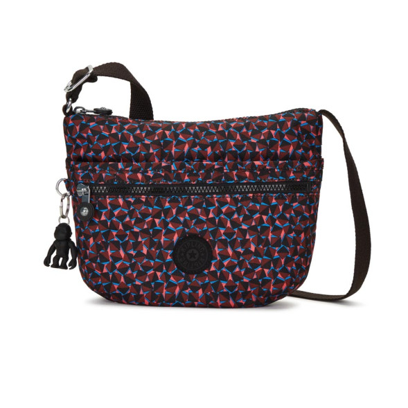 Kipling Arto Crossbody Para Mujer, Correa De Hombro Ajustable, Cierre De Cremallera, Brillo Metálico