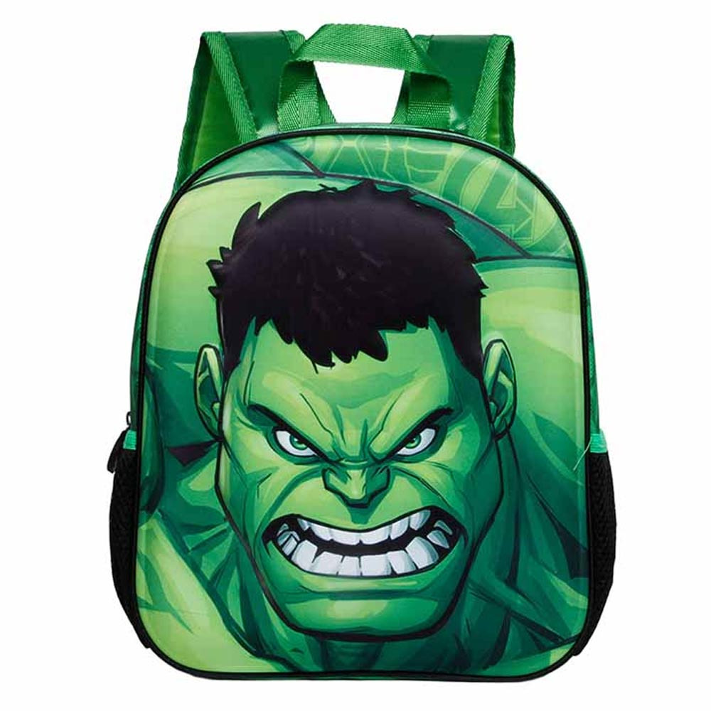 Marvel Zaino Hulk 3D Per Bambini – Piccolo, Verde, 26x31 Cm, Capacità 8,5 Litri