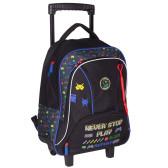 KIP Boy POP Roller Backpack Blue 2 Cpt 45 CM