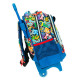 Backpack with wheels Spiderman Black 30 CM Trolley High-end Kindergarten