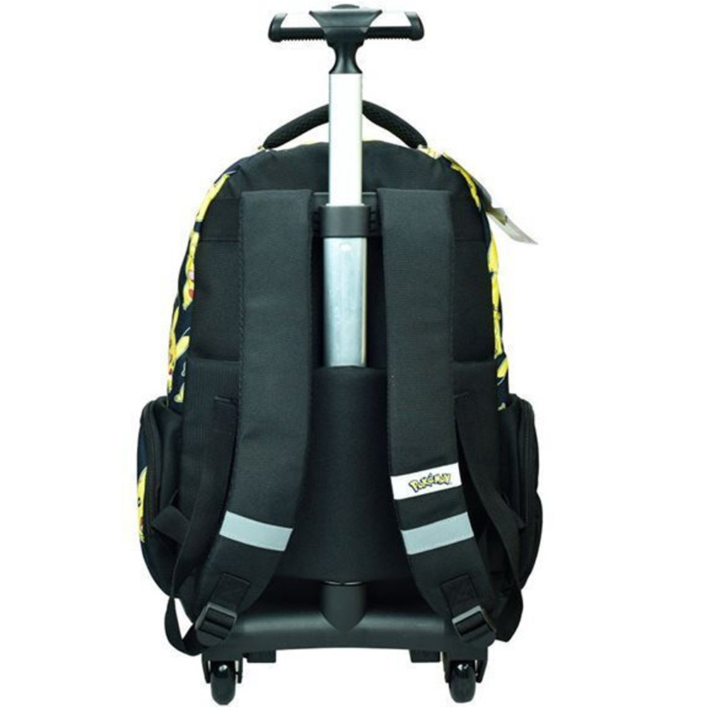 Sac à Dos Trolley Pokémon Pikachu Officiel 42x31x18cm Compartiments  École Maternelle