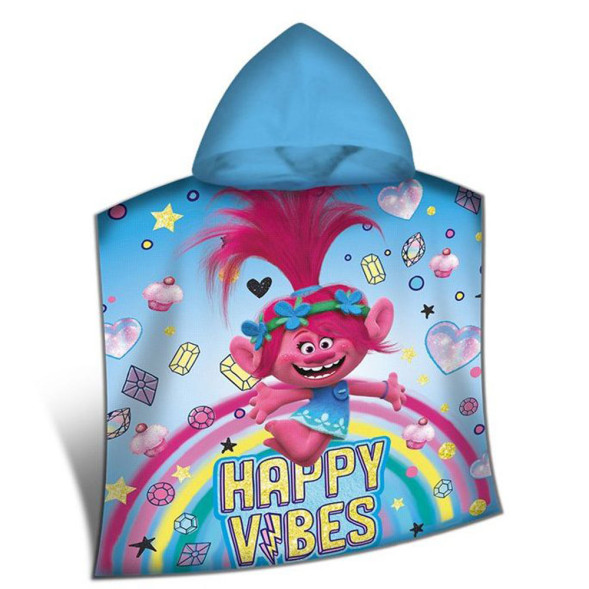 Poncho Trolls Happy Vibes - Serviette éponge