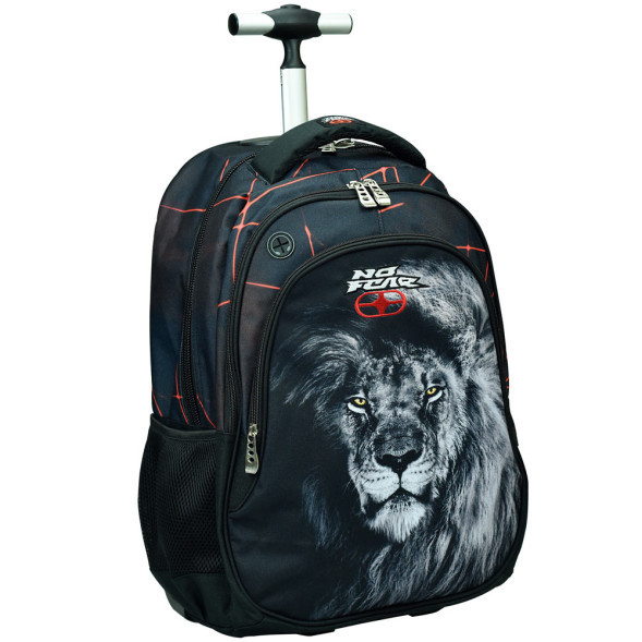 No Fear King of Jungle Lion Wheeled Backpack 48 CM - Satchel