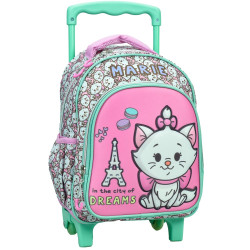 Marie Artistochat Paris 30 CM Trolley Kindergarten Wheeled Backpack
