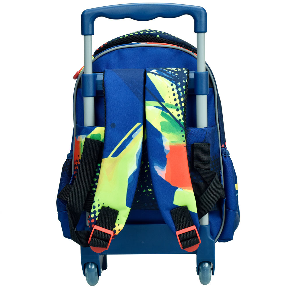 BAGTROTTER Zaino Con Ruote Da 31 Cm Per Bambini – Design Kindergarten Con Motivo Panda Nero, Chiusura A Cerniera