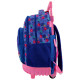 Wheeled backpack Stitch Blue 43 CM 2 Cpt