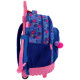 Wheeled backpack Stitch Blue 43 CM 2 Cpt