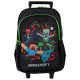 Minecraft 48 CM Trolley High-End Wheeled Backpack