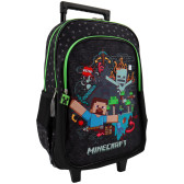 Sac à dos à roulettes Minecraft 48 CM Trolley Haut de Gamme