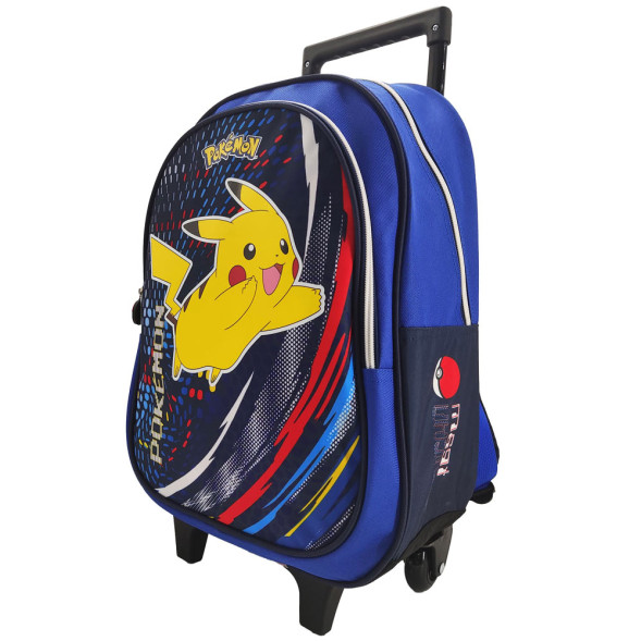 Mochila con ruedas Pokemon Pikachu Pokeball 42 CM - Alta gama
