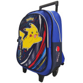 Backpack with wheels 42 CM Pokemon Pikachu Pokeball - High-end