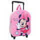 Sac à dos à roulettes Minnie Mouse Fashion 3D 32 CM - Maternelle