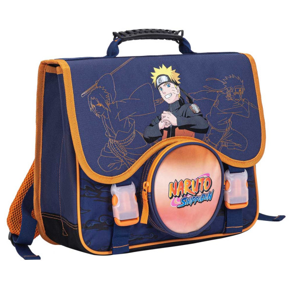 Zaino Naruto Mybagstory – 38x34x16 Cm – 2 Scomparti + Tasca Rotonda – Cartella Ufficiale Scuola Elementare