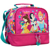 Sac goûter Princesses disney Flowers 21 CM - sac déjeuner