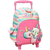 Sac à dos à roulettes Licorne Rainbow FisherPrice maternelle 30 CM