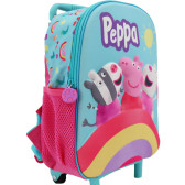 Sac à dos à roulettes Peppa Pig Sunny 3D 36 CM Trolley Maternelle