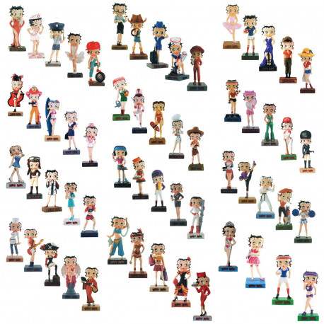 Colección de 54 figuras de Betty Boop Show