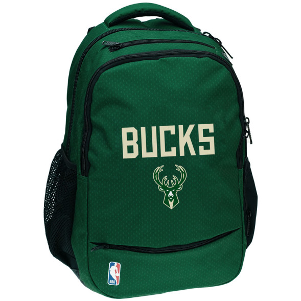 Sac à dos NBA Millwaukee Bucks 43 CM - 2 Cpt