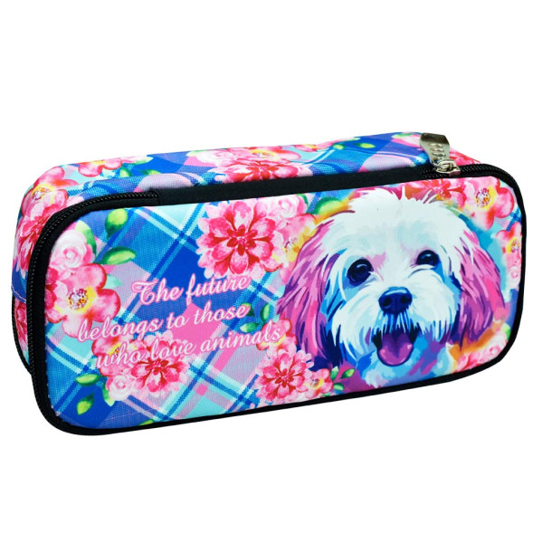 Trousse Tie Dye Love Dog 23 CM - 2 Cpt