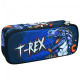 Trousse T-rex Bleu 23 CM - 2 Cpt