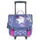 Cartable à roulettes Bella Sara Wings 38 CM Haut de gamme Cheval Blanc