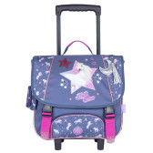 Cartable à roulettes Bella Sara Wings 38 CM Haut de gamme Cheval Blanc