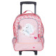 Sac à dos à roulettes Bella Sara 43 CM Cartable Cheval Blanc