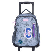 Sac à dos à roulettes Camps Girl Glitter 43 CM Haut de gamme