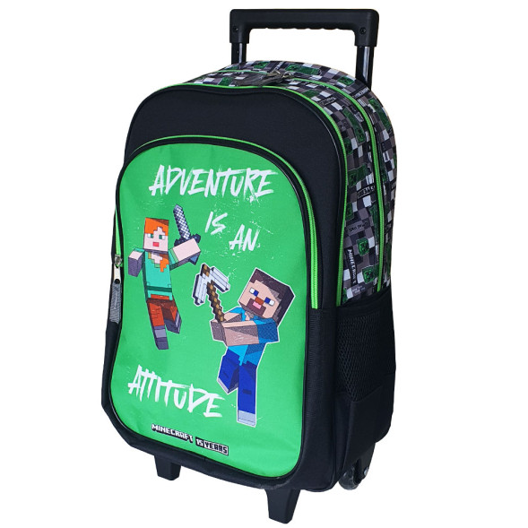 Sac à dos à roulettes Minecraft Aventure 45 CM Trolley