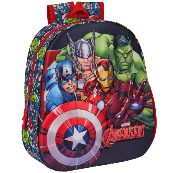 Spiderman Mochila Jardín de Infantes 3D - 33 CM - Gama alta - Marvel