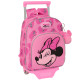 Mochila Guardería con ruedas Minnie Mouse "Loving" 28 CM Carro Premium