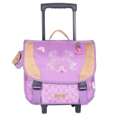 Satchel con ruedas Stalla BIANCA Rosa Pompon - 38 CM