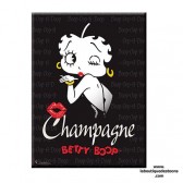 Plaque metallique Betty Boop