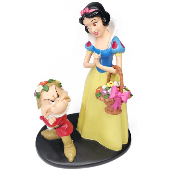 Schneewittchen und mürrische Statuette 24 cm - Disney