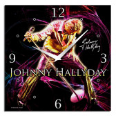 Johnny Hallyday Konzert Leinwand Uhr