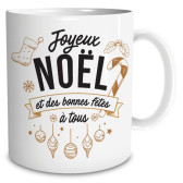 Mug " Joyeux Noel Bonnes Fetes "