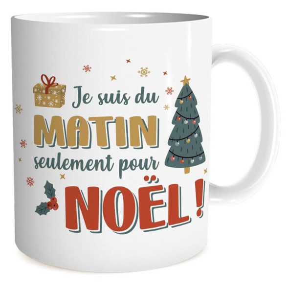 Mug "I'm morning for Christmas"