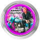 Johnny Hallyday ROSE 39 CM Neon Pendule