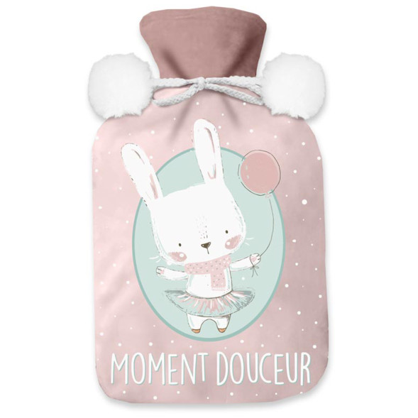 Bouillotte polaire Lapin "moment douceur"