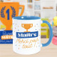 Mug bleu " Merci Maître "