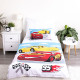 Cars Top Speed Juego de Funda Nórdica de Algodón 140x200 cm y Funda de Almohada